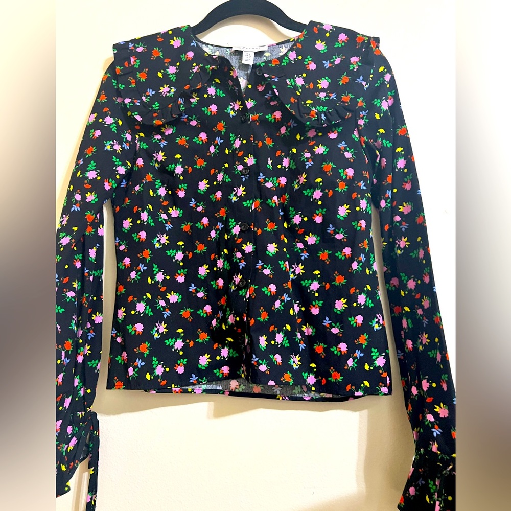 Top shop floral blouse